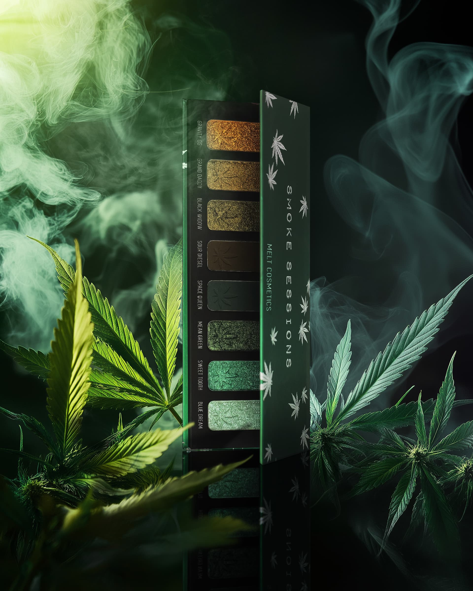 Melt Cosmetics product with smoke